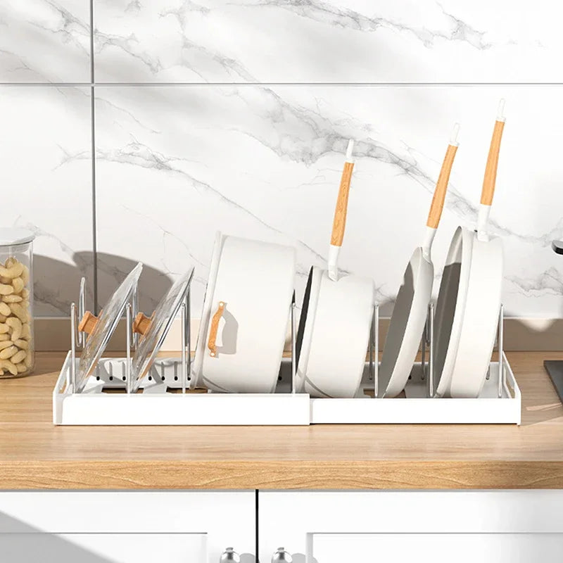Organiseur de Poêles et Casseroles Extensible