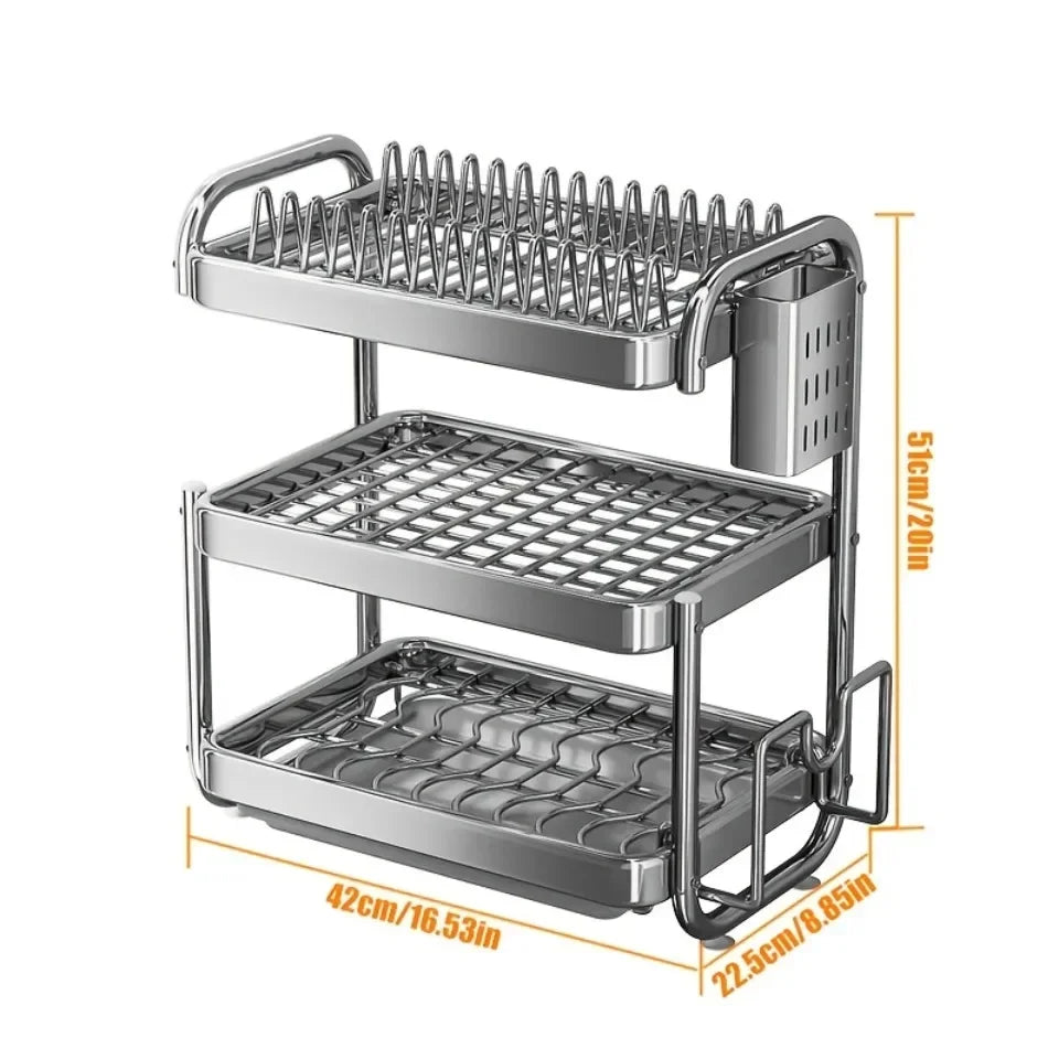 Égouttoir à Vaisselle "Type C" en Acier Inoxydable 304