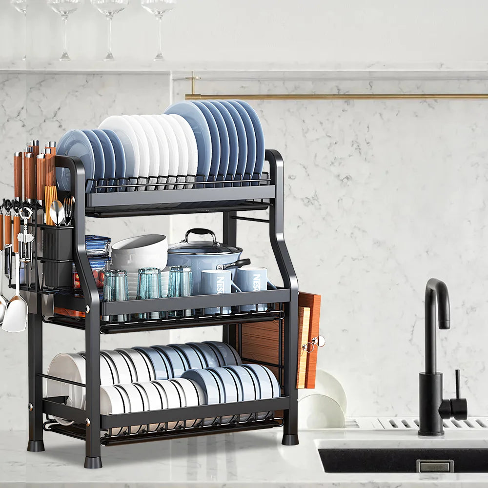 Égouttoir à Vaisselle Grande Capacité (2 ou 3 Niveaux)