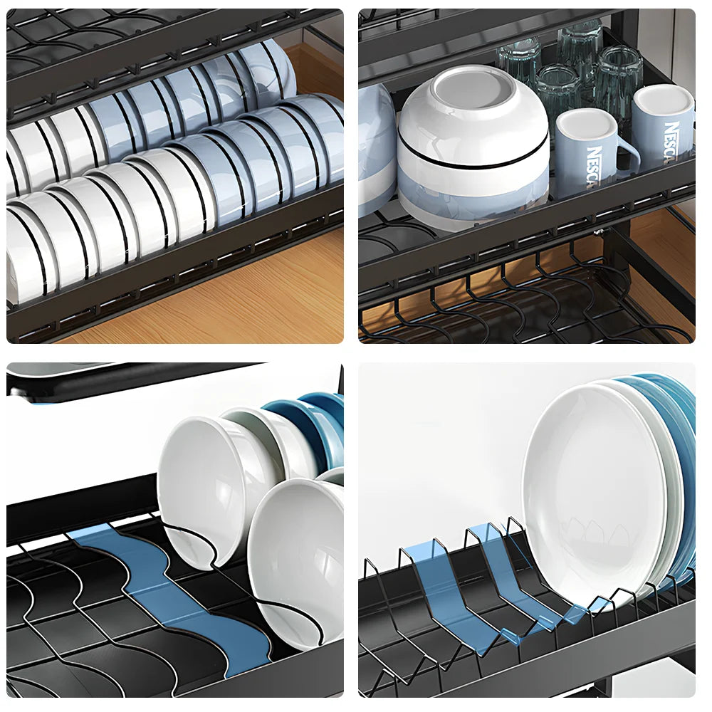 Égouttoir à Vaisselle Grande Capacité (2 ou 3 Niveaux)