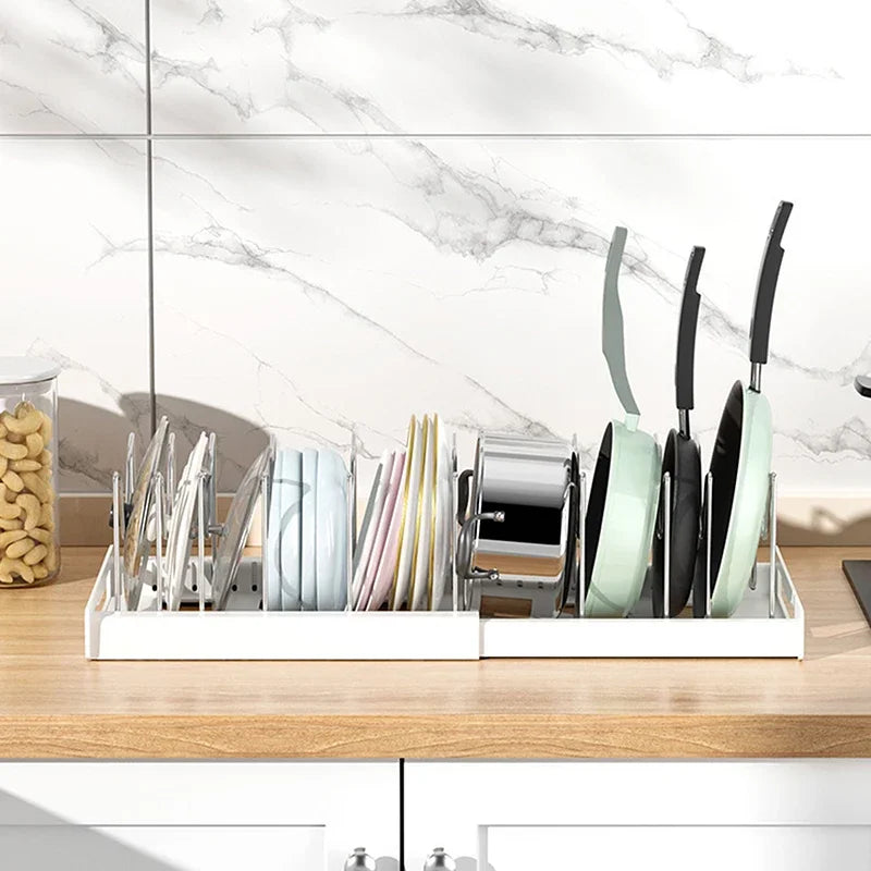 Organiseur de Poêles et Casseroles Extensible