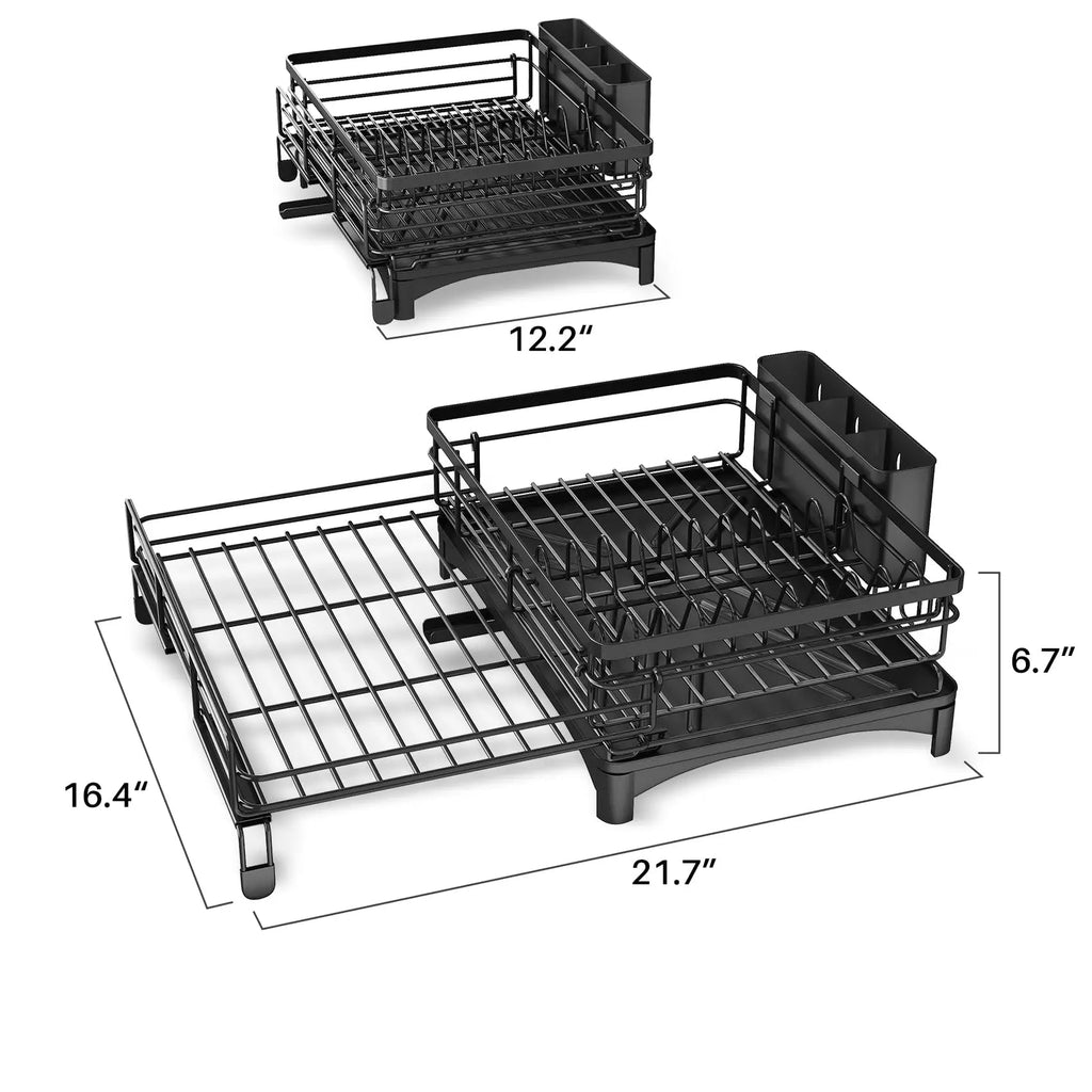 Égouttoir à Vaisselle Extensible 2-en-1